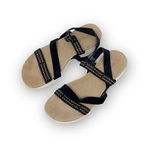 Skechers Black Open Toe Sling Back Sandals Women’s Size 11